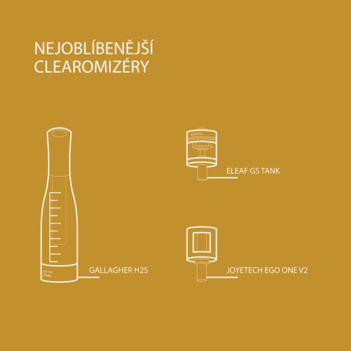 Poznejte 3 nejoblíbenější značky clearomizérů a vyberte si svého šampiona